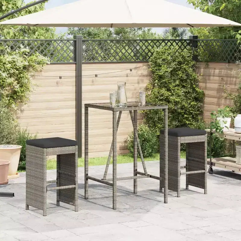 vidaXL Tabourets de bar de jardin en résine tressée 6 pcs Standard