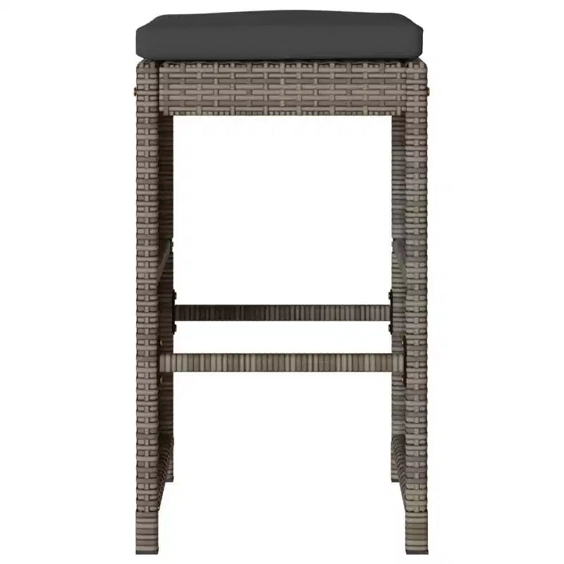 vidaXL Tabourets de bar de jardin en résine tressée 6 pcs Standard
