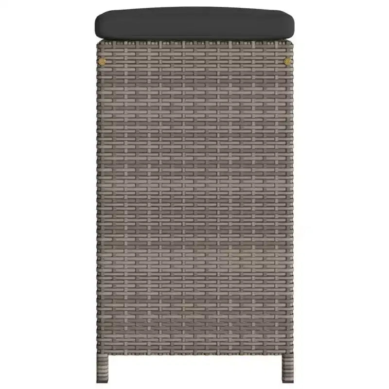vidaXL Tabourets de bar de jardin en résine tressée 6 pcs Standard