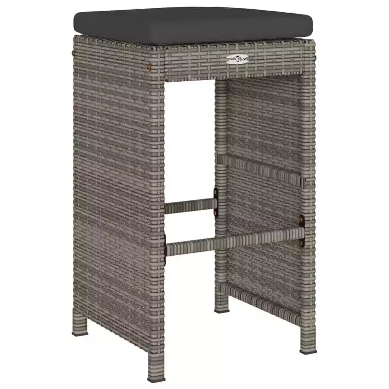 vidaXL Tabourets de bar de jardin en résine tressée 6 pcs Standard