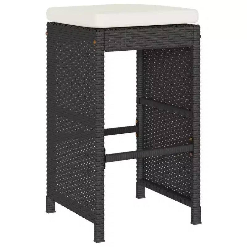 vidaXL Tabourets de bar de jardin en résine tressée 6 pcs Standard