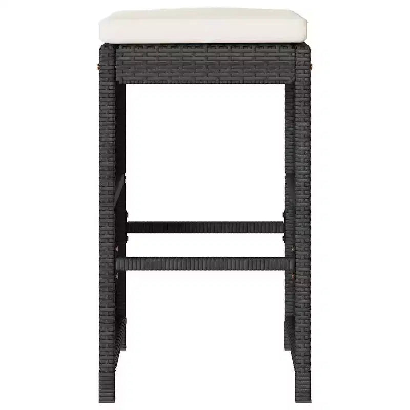 vidaXL Tabourets de bar de jardin en résine tressée 6 pcs Standard