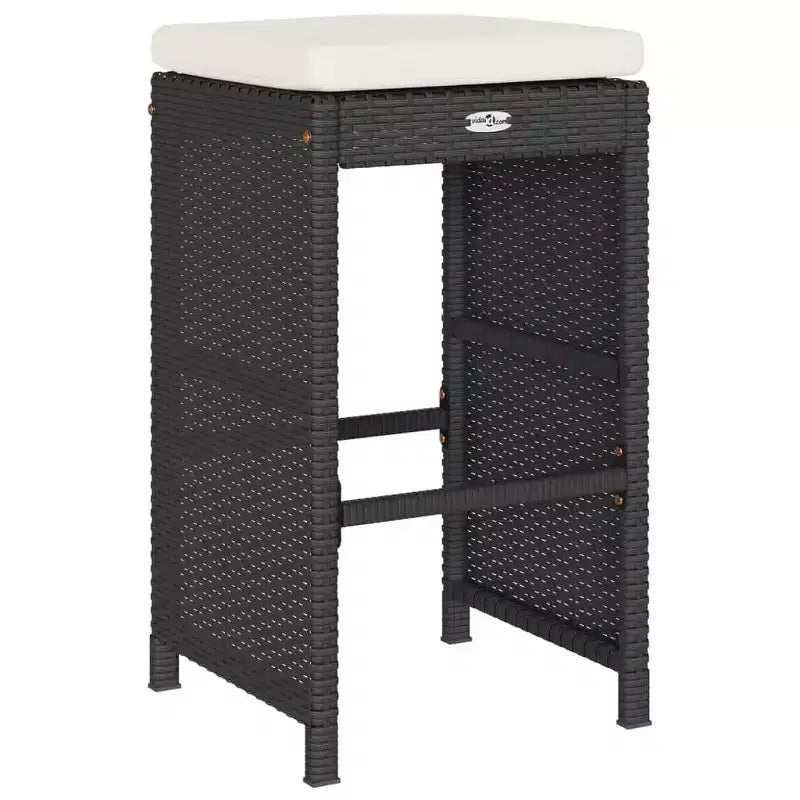 vidaXL Tabourets de bar de jardin en résine tressée 6 pcs Standard