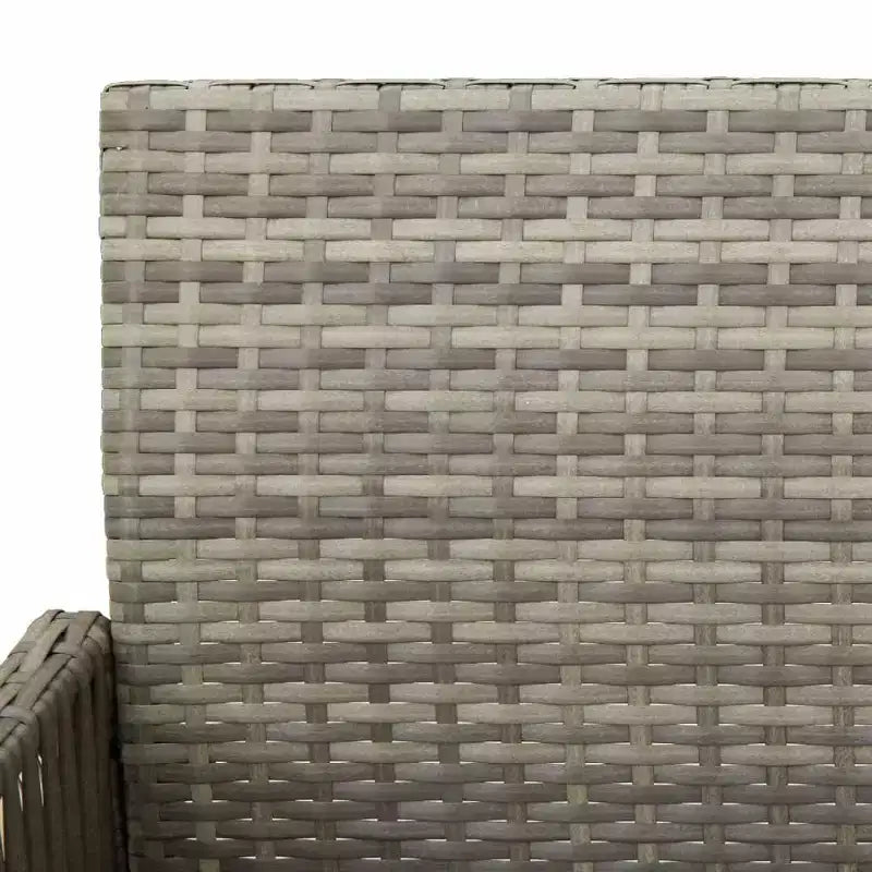 vidaXL Tabouret de bar de jardin, résine tressée, acier laqué, 100 % polyester