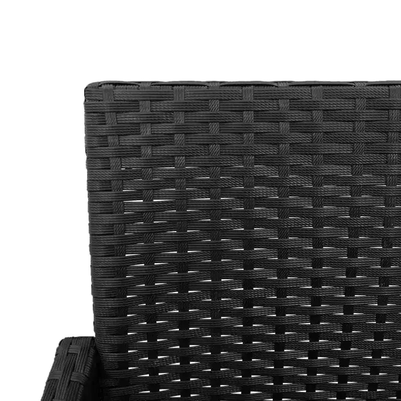 vidaXL Tabouret de bar de jardin, résine tressée, acier laqué, 100 % polyester