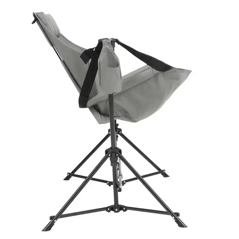 Chaise de camping suspendue et fauteuil à bascule Whisen avec porte-gobelet oreiller, transat avec sac de transport