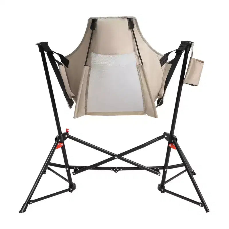 Chaise de camping suspendue et fauteuil à bascule Whisen avec porte-gobelet oreiller, transat avec sac de transport