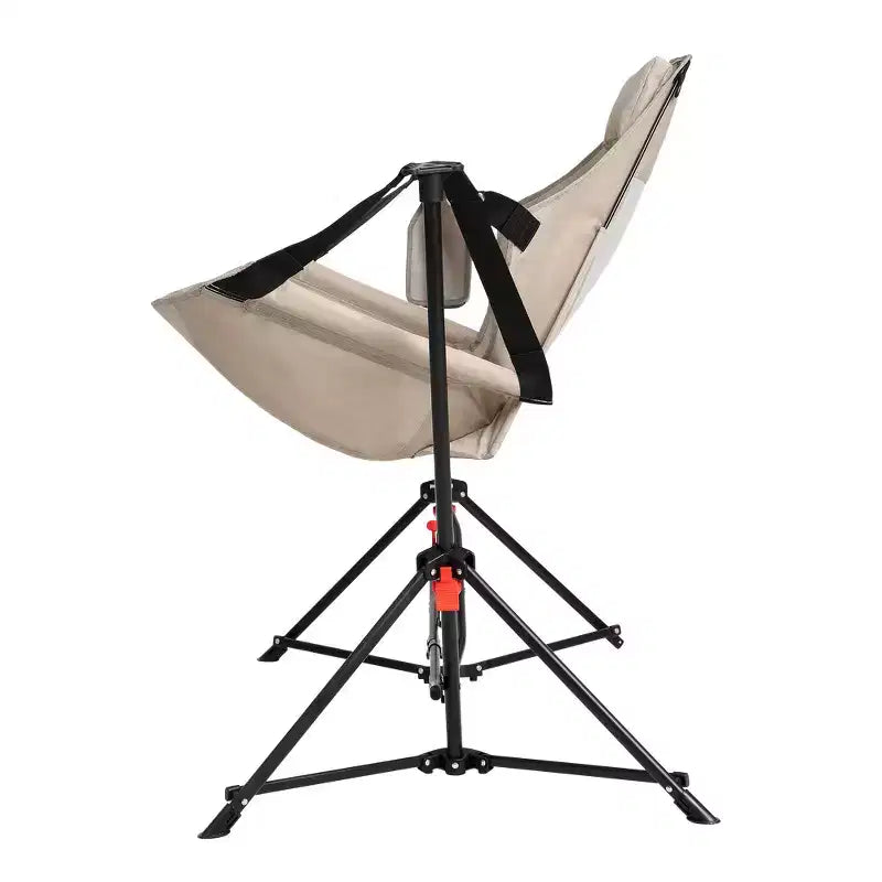 Chaise de camping suspendue et fauteuil à bascule Whisen avec porte-gobelet oreiller, transat avec sac de transport