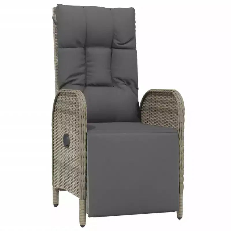 vidaXL Fauteuils Inclinables d'Extérieur avec Coussins