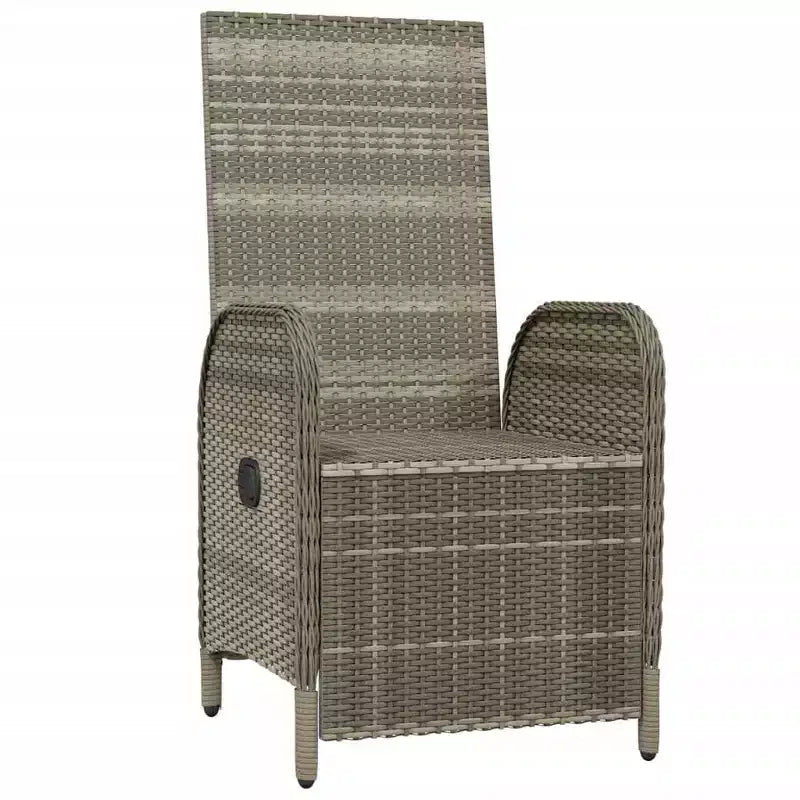 vidaXL Fauteuils Inclinables d'Extérieur avec Coussins