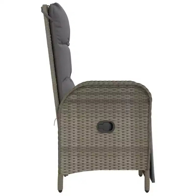 vidaXL Fauteuils Inclinables d'Extérieur avec Coussins