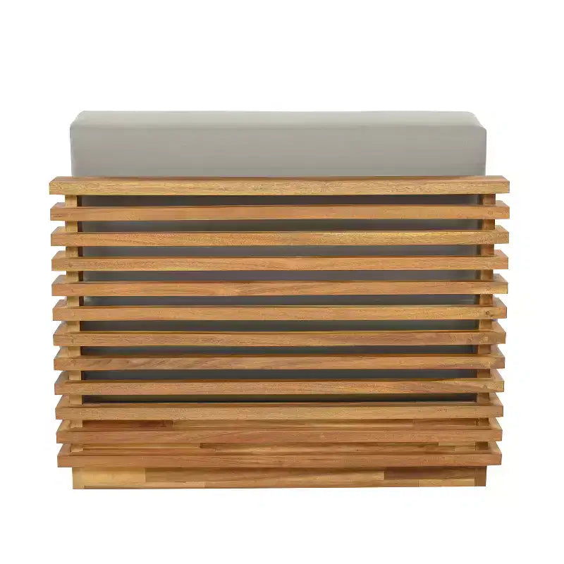 Christopher Knight Home Preston – Fauteuil de jardin moderne et surdimensionné en bois d'acacia avec coussins