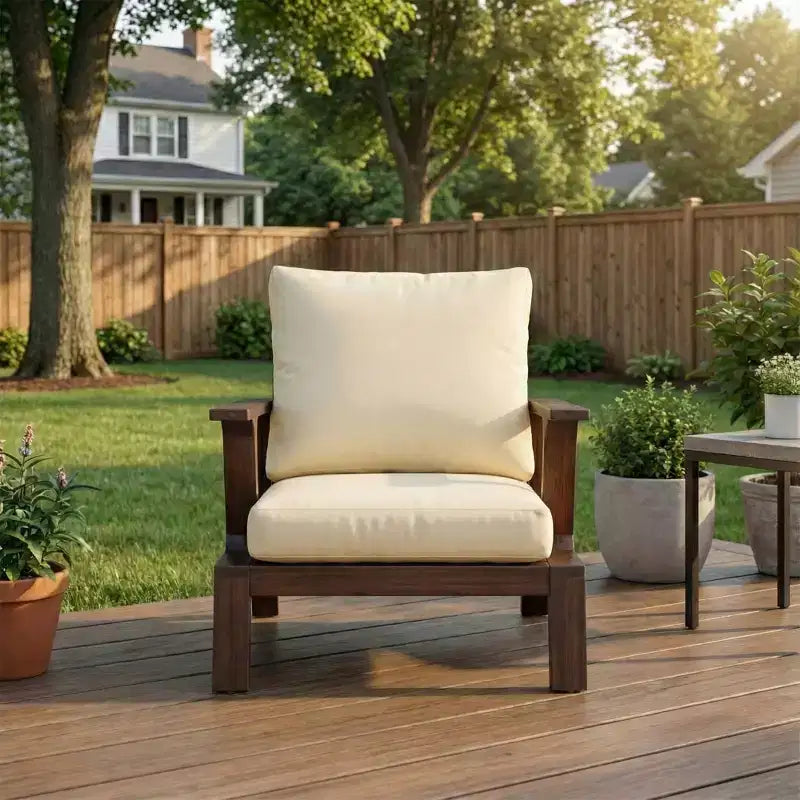 Chaise d'appoint de patio 27,6 Chaise en bois Chaise longue d'extérieur pour patios, jardins