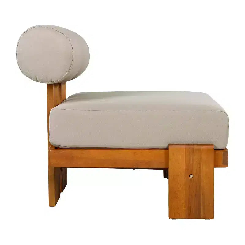 Christopher Knight Home Kavya Chaises de terrasse rembourrées modernes en acacia (lot de 2)