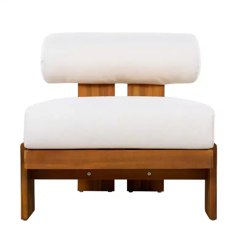 Christopher Knight Home Kavya Chaises de terrasse rembourrées modernes en acacia (lot de 2)