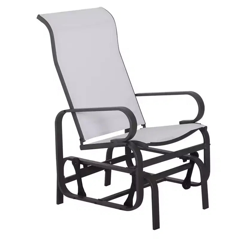 Chaise planeur d'extérieur, planeurs de terrasse, chaises à bascule fluides pour patio extérieur