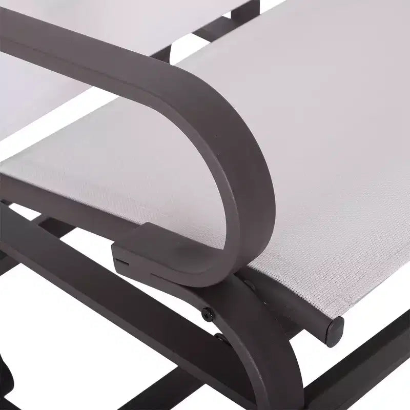 Chaise planeur d'extérieur, planeurs de terrasse, chaises à bascule fluides pour patio extérieur