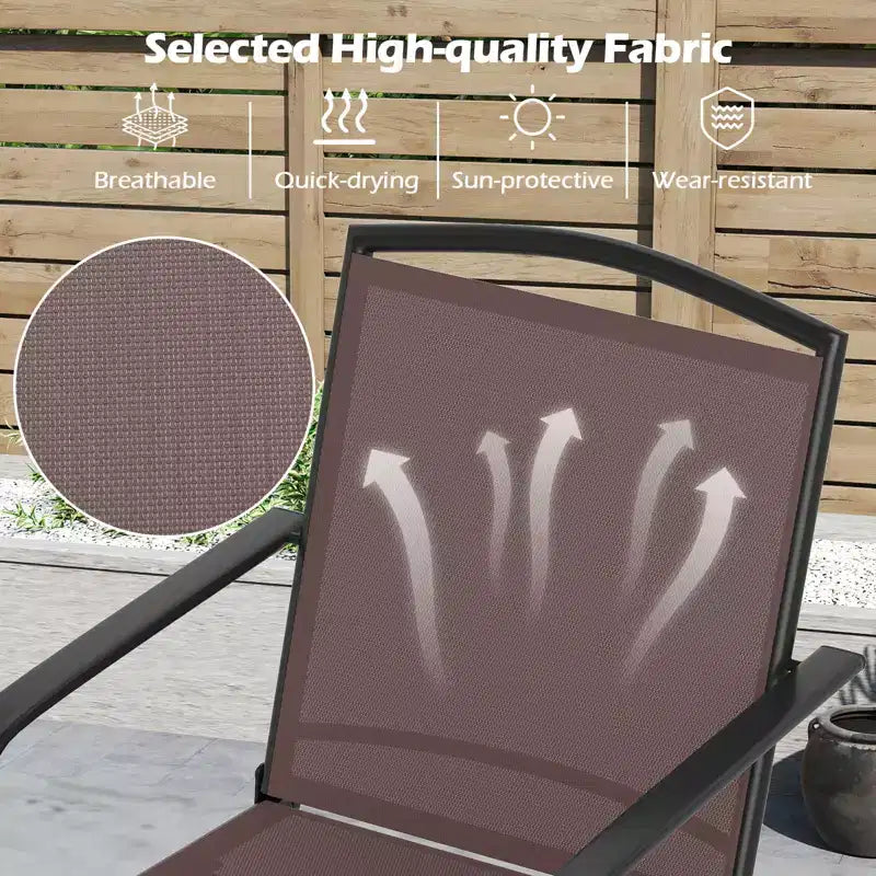 Lot de 2/4 chaises pivotantes Costway pour patio avec dossier haut et base ronde en métal pour jardin