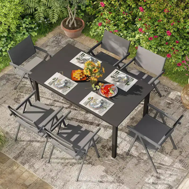Chaises de patio Costway lot de 2/4 avec assise en tissu respirant et dossier inclinable, accoudoir confortable