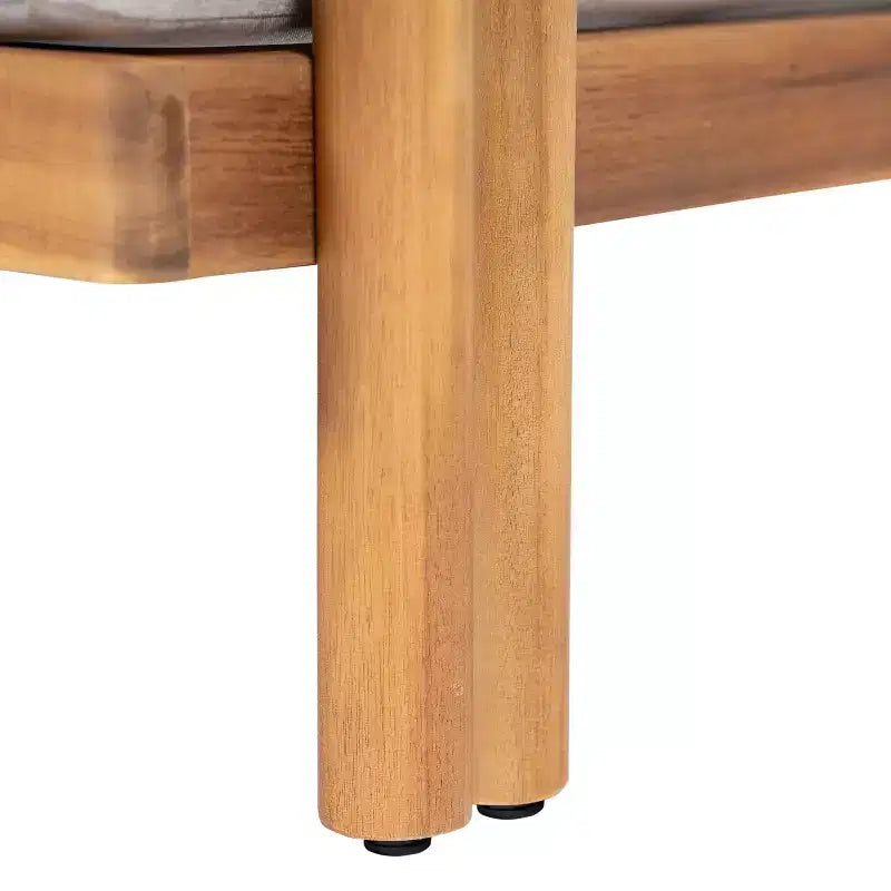 Fauteuil de jardin rustique en bois d'acacia Christopher Knight Home Damaris avec coussins épais