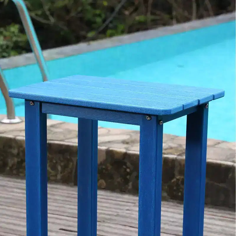 Chaise de salle à manger et de bar d'extérieur en PEHD, résistante aux intempéries, imperméable, résistante à la corrosion, faible entretien pour les pelouses ou les bords de piscine