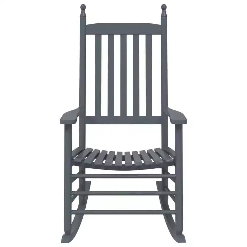 vidaXL Fauteuil à bascule Bois de peuplier massif Fauteuil à bascule standard