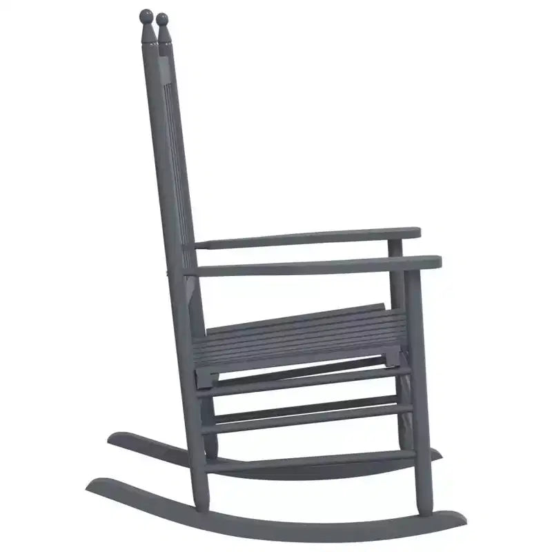 vidaXL Fauteuil à bascule Bois de peuplier massif Fauteuil à bascule standard