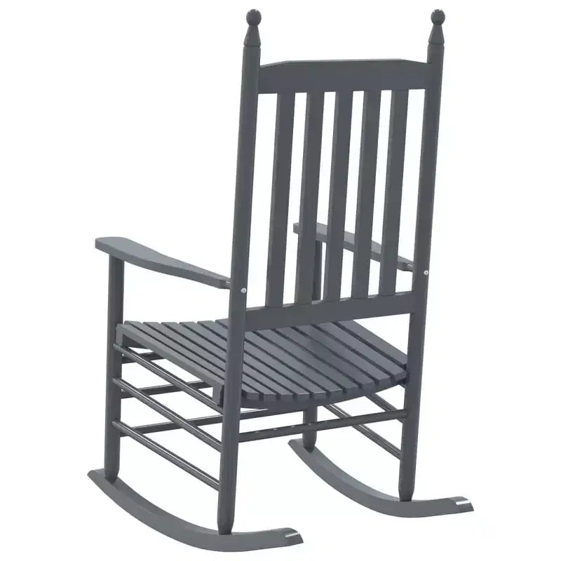 vidaXL Fauteuil à bascule Bois de peuplier massif Fauteuil à bascule standard