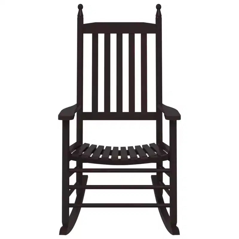 vidaXL Fauteuil à bascule Bois de peuplier massif Fauteuil à bascule standard