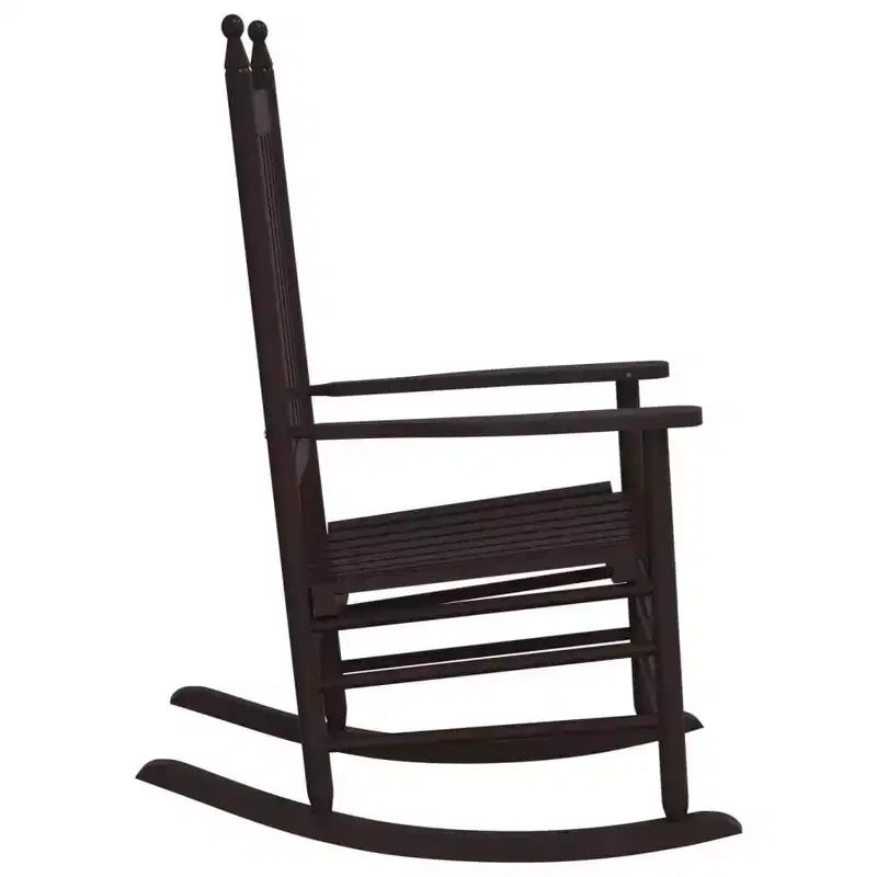 vidaXL Fauteuil à bascule Bois de peuplier massif Fauteuil à bascule standard