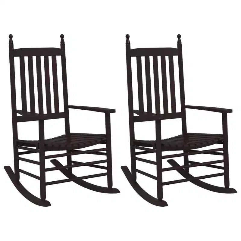 vidaXL Fauteuil à bascule Bois de peuplier massif Fauteuil à bascule standard