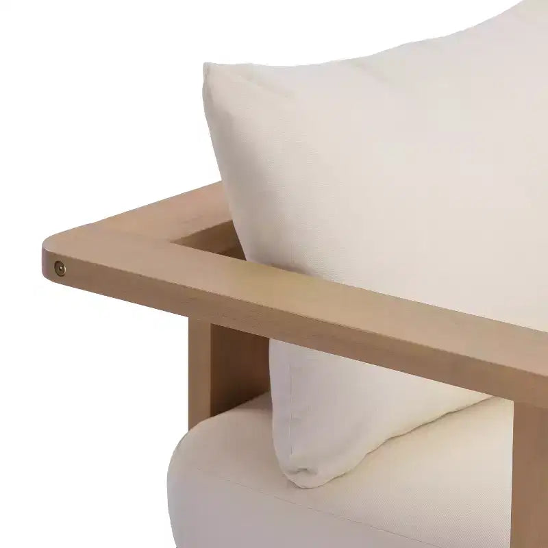Christopher Knight Home Huda - Fauteuil de club d'extérieur en bois d'acacia avec coussin et design à lattes