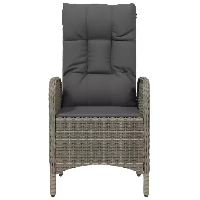 vidaXL Chaise d'extérieur Résine tressée et acier Ergonomique