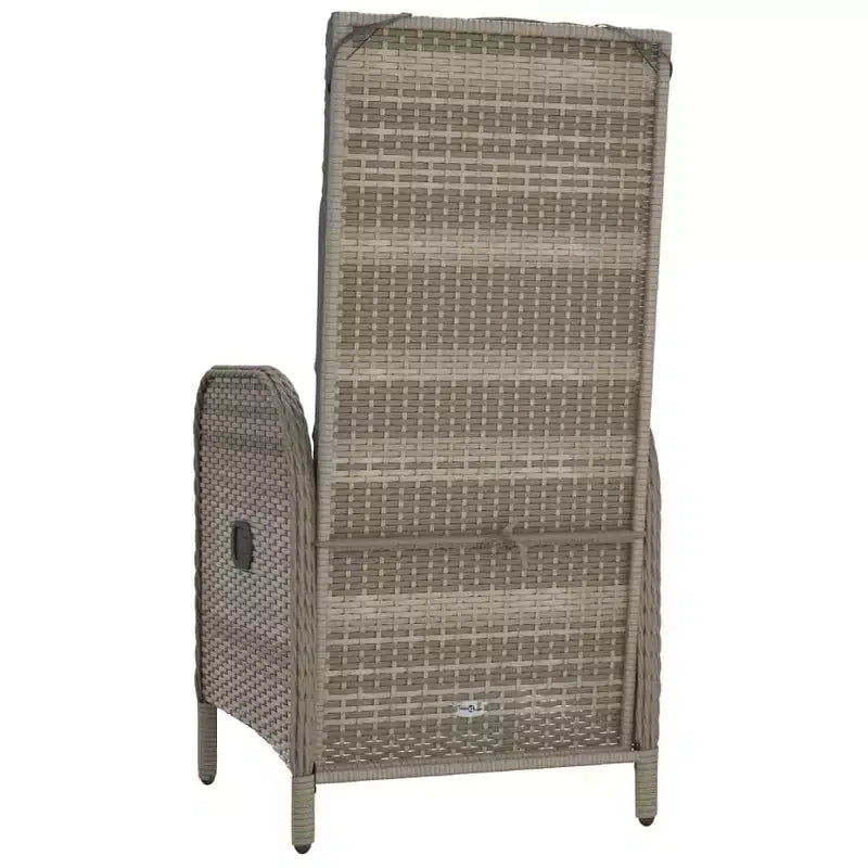 vidaXL Chaise d'extérieur Résine tressée et acier Ergonomique