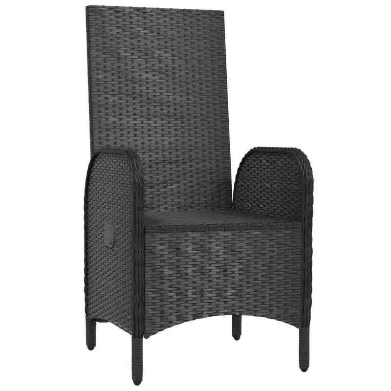 vidaXL Chaise d'extérieur Résine tressée et acier Ergonomique