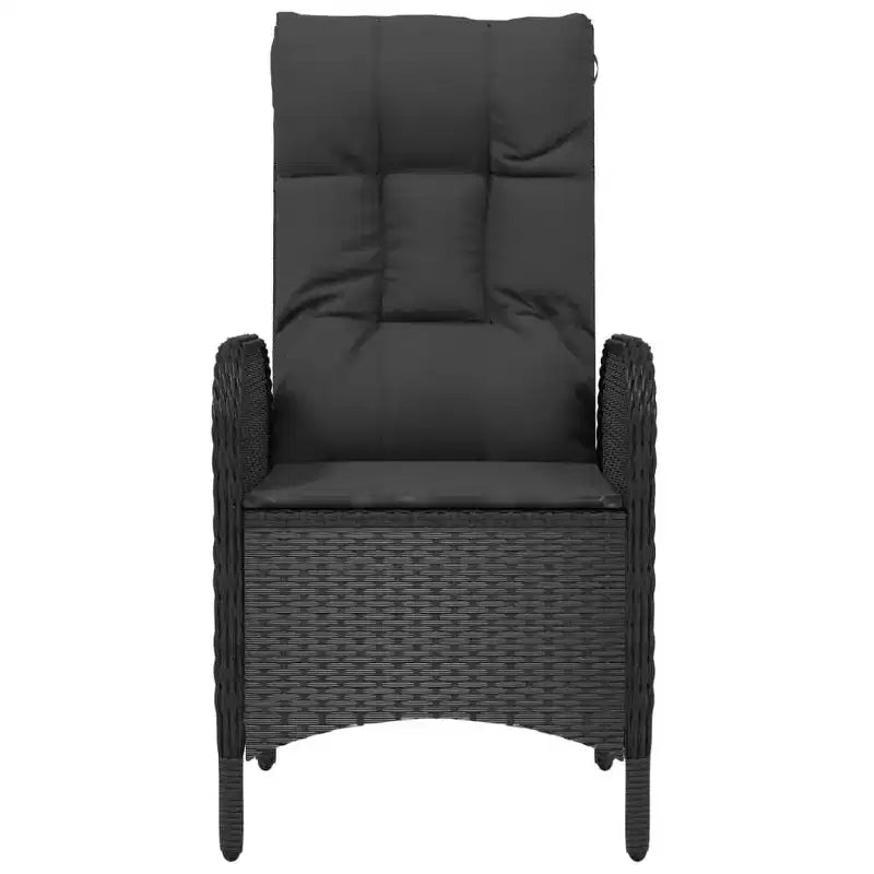vidaXL Chaise d'extérieur Résine tressée et acier Ergonomique