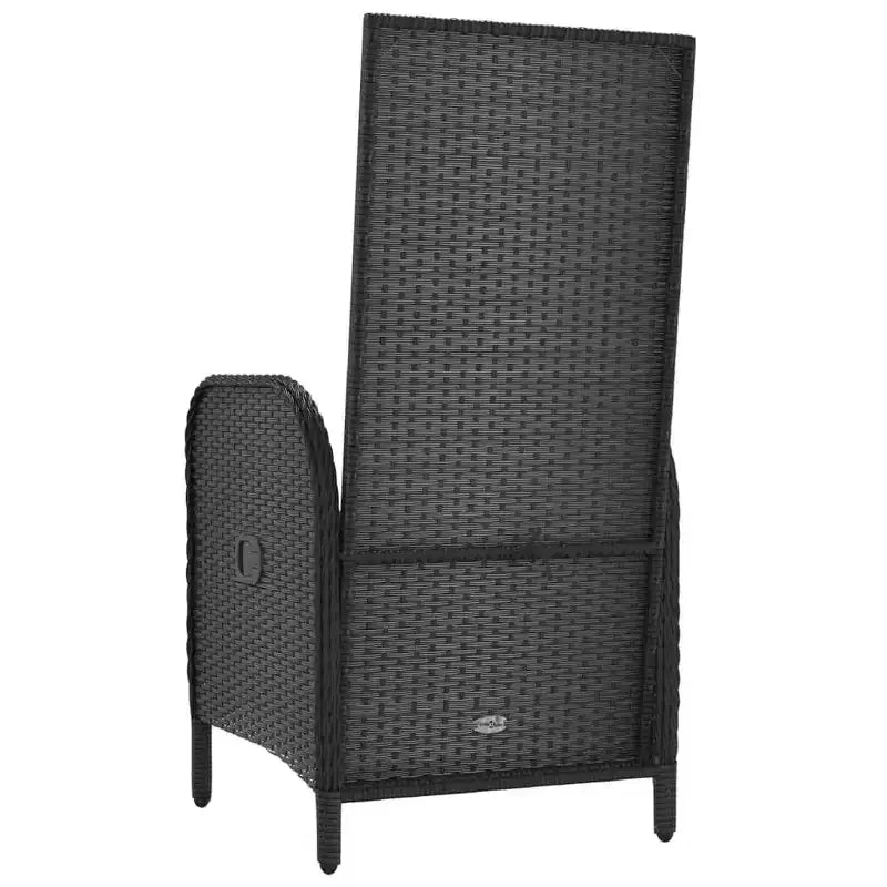 vidaXL Chaise d'extérieur Résine tressée et acier Ergonomique