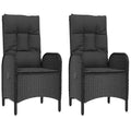 vidaXL Chaise d'extérieur Résine tressée et acier Ergonomique