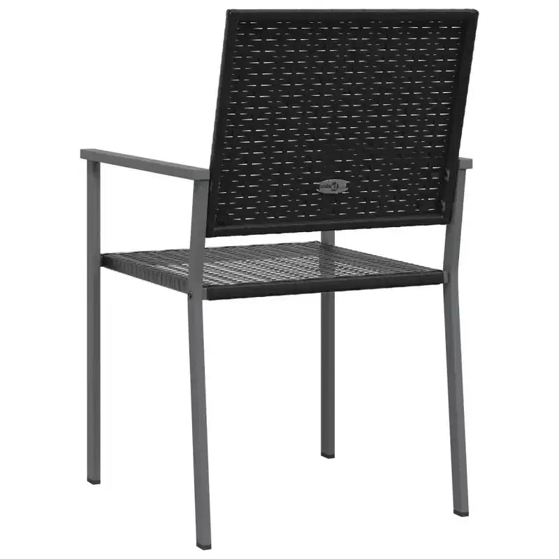 vidaXL Lot de 6 chaises de jardin en rotin PE, acier poudré Moyen