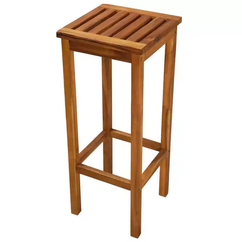 vidaXL Lot de 8 tabourets de bar couleur bois naturel bois d'acacia massif Standard
