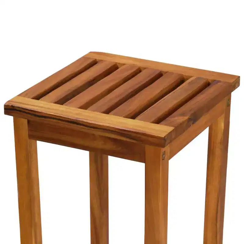 vidaXL Lot de 8 tabourets de bar couleur bois naturel bois d'acacia massif Standard