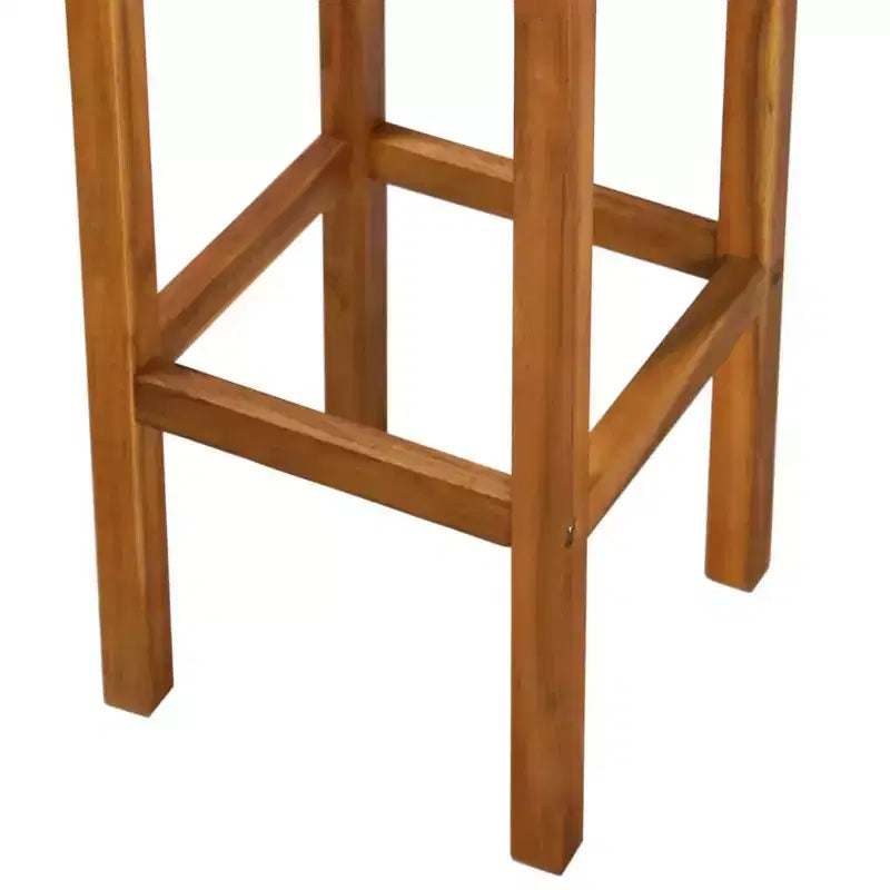 vidaXL Lot de 8 tabourets de bar couleur bois naturel bois d'acacia massif Standard