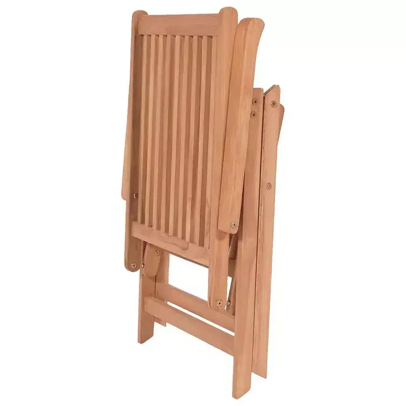 vidaXL Chaises de jardin 6 pcs Teck Bois de teck massif Pliantes