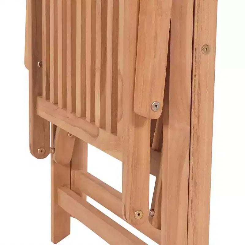 vidaXL Chaises de jardin 6 pcs Teck Bois de teck massif Pliantes