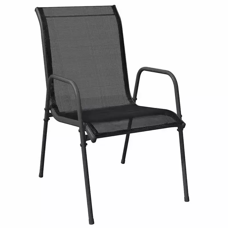vidaXL Chaises de jardin, 2 pcs, acier et textilène