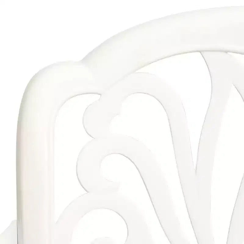 vidaXL Lot de 2 chaises de jardin robustes en aluminium moulé couleur bronze