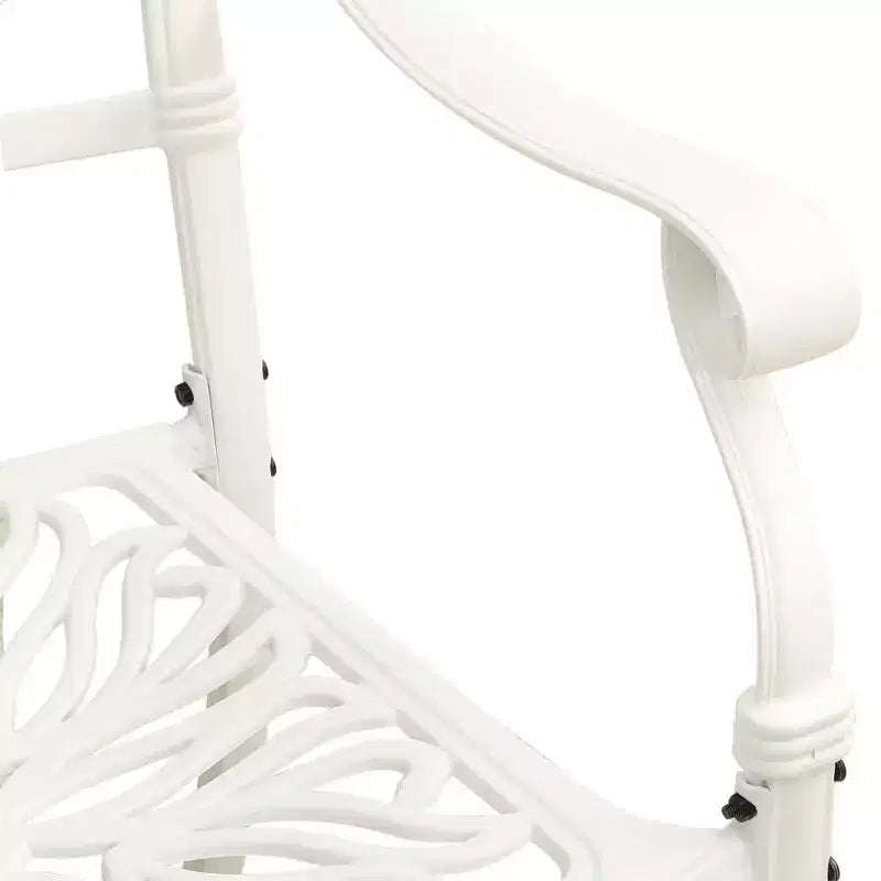 vidaXL Lot de 2 chaises de jardin robustes en aluminium moulé couleur bronze