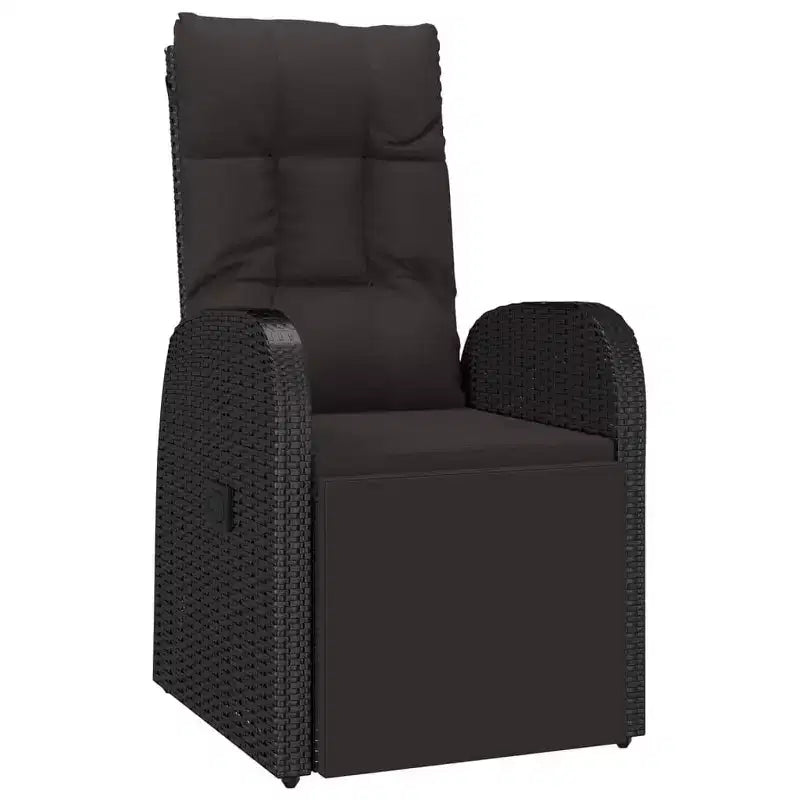 vidaXL Fauteuil rotin PE, acier poudré, polyester Taille unique