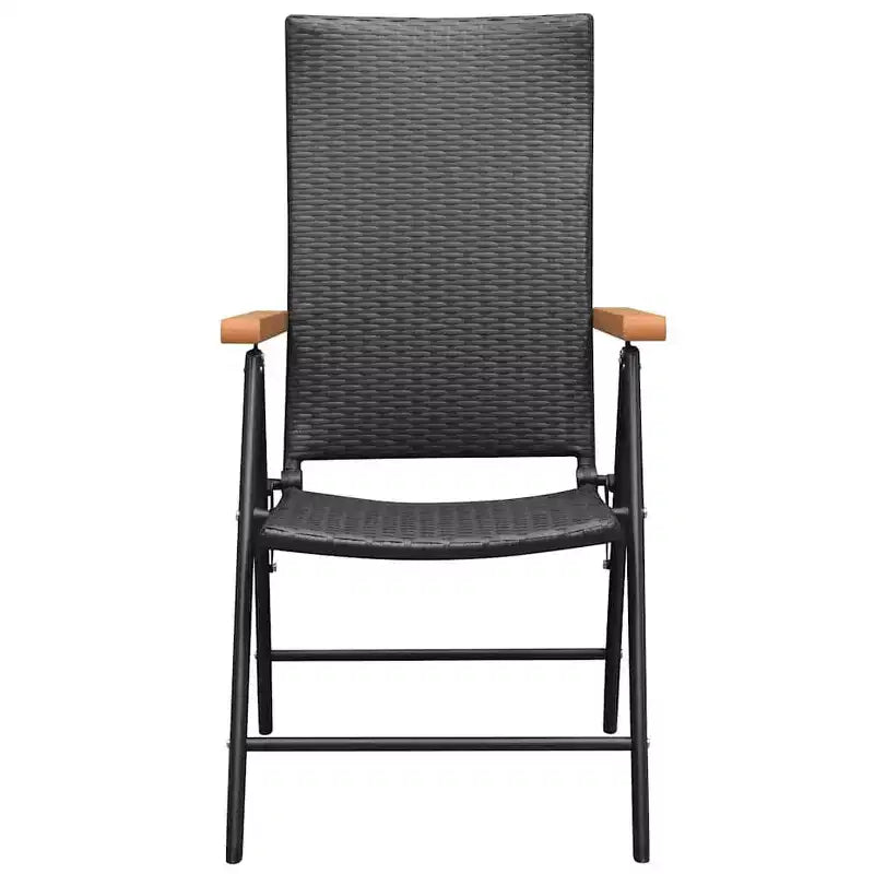 vidaXL Chaises de jardin 2 pcs en résine tressée et aluminium Standard