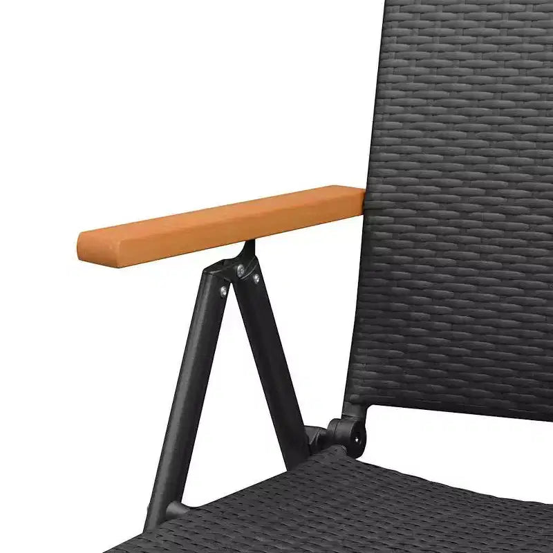 vidaXL Chaises de jardin 2 pcs en résine tressée et aluminium Standard